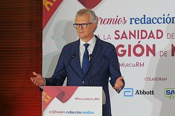 Juan José Pedreño, consejero de Salud de la Región de Murcia.