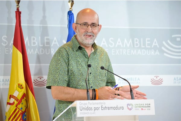 José Antonio González, portavoz de Salud de Unidas por Extremadura en la Asamblea.