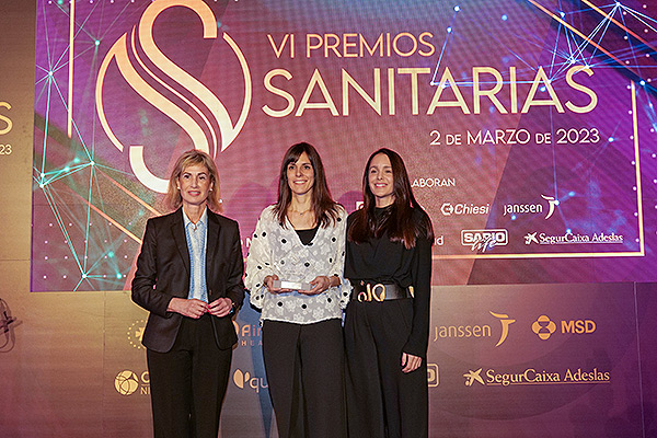 Beatriz Massa Domínguez, gerente del Departamento de Salud de Alicante-San Juan de Alicante; Beatriz Blanco Burguillo, jefa de Servicio de Ingeniería Tecnología y Obras en Hospital Universitario Ramón y Cajal de Madrid; y Marina Benito Padilla, responsable de Terapias Respiratorias en Air Liquide. 