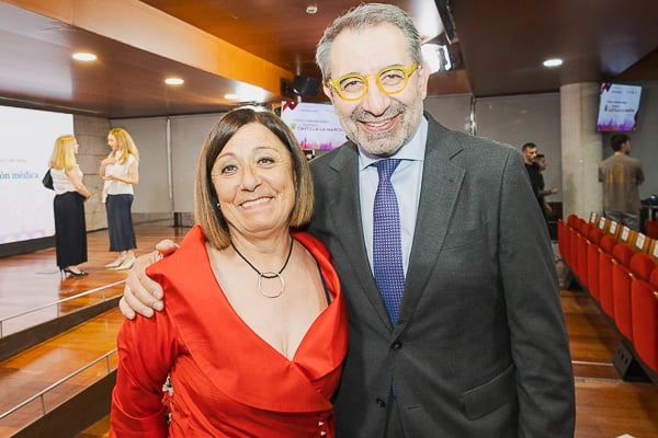 Elena Martín, gerente de Área Integrada de Guadalajara; y Jesús Fernández Sanz.