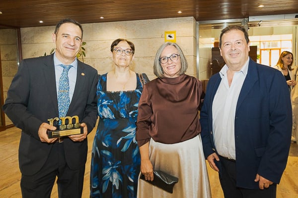 Antonio Acebal Miñano, vicepresidente de la Asociación de Familias de Niños con Cáncer de Castilla-La Mancha (Afanion); Maria Dolores Fernández, vocal de Afanion, Yolanda Fernández, vicepresidenta de la provincia de Toledo Afanion; e Ibrahim Fernández.