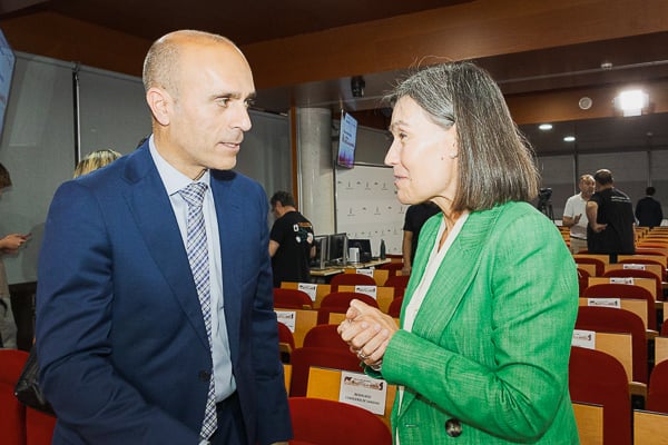 Ricardo López y Silvia Meije Nadal, directora de Acceso al Mercado y Relaciones Institucionales de Novo Nordisk.