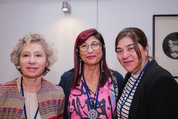 Rosa Fernández; gerente del Hospital de El Escorial; Dulce Ramírez, directora Médica del Hospital Infanta Cristina (Madrid) y vicepresidenta primera de la Junta Directiva de Sedisa; y Almudena Santano, directora gerente del Hospital Infanta Cristina.