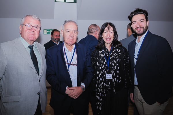 Alfonso Rodríguez-Hevia; José Soto; Elena Urdaneta, directora de la Unidad Territorial III de la Orden Hospitalaria San Juan de Dios (Pamplona); y Eduardo Llamazares, director médico de la Fundación Instituto San José.