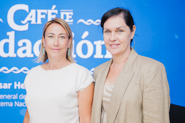 Cristina González, secretaria general del Colegio Oficial de Biólogos de la Comunidad de Madrid; y Yolanda Cabello, vocal de Sanidad del Colegio de Biólogos de la Comunidad de Madrid.