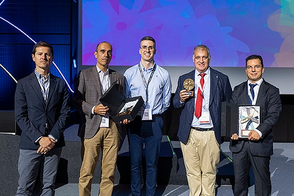 Óscar López y Ricardo López (Redacción Médica), Rubén Varela (U.Santiago de Compostela), Alberto Morell (H.La Princesa) y Ramón Morillo (Hospital de Valme).