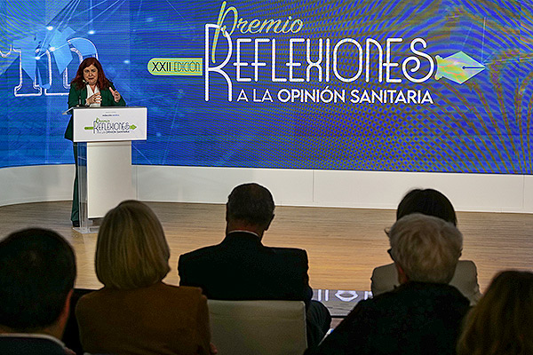 Celia Gómez, durante su intervención inaugural.