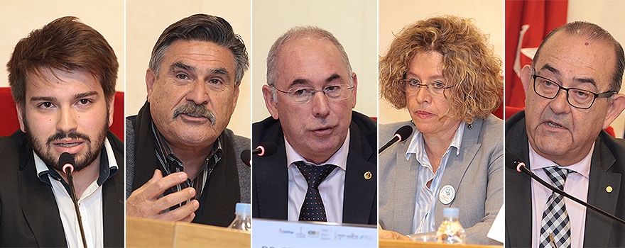 Daniel Sánchez Ruiz, José Luis Llisterri, Francisco Miralles, Concha Sánchez Pina y Antonio Fernández-Pro.