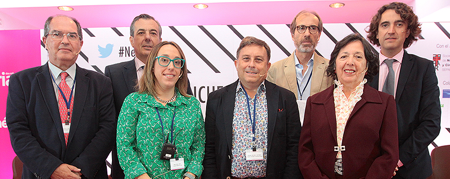 De izquierda a derecha: Jenifer Marcos, José Luis de la Cruz, Francisco Merino, Bernardo Valdivieso, José Miguel Rodríguez, Pablo Crespo y María Victoria Palomares.