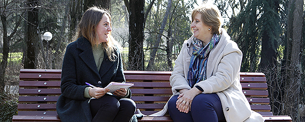 La entrevista tuvo lugar en el parque Quinta de los Molinos, situado al noreste de Madrid.