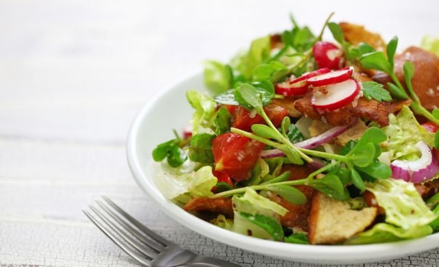 Un plato de ensalada