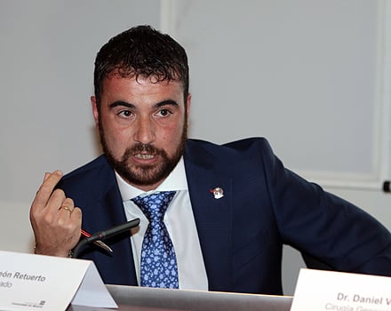 Carlos León, director del despacho DS Legal Group, en un momento de su intervención