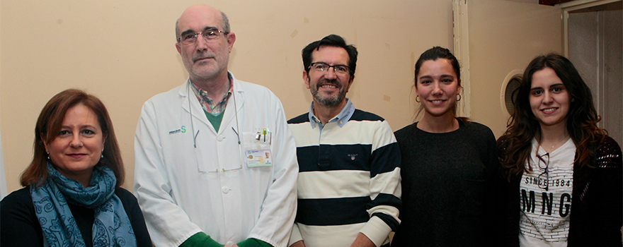 Ana Rosa Rubio, Juan José Cía, José Mateos Rubio, Ana García Dacristán y Ana Domínguez, todos miembros del Servicio de Farmacia del Complejo Hospitalario de Toledo.