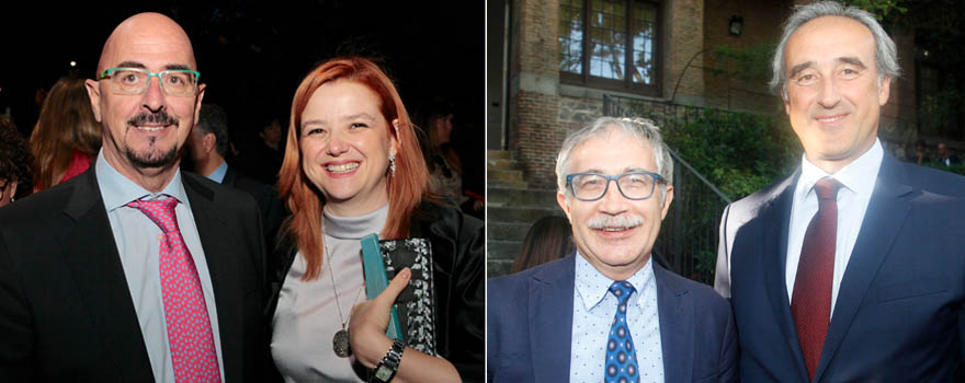 César Pascual, director general de Asistencia Sanitaria de la Consejería de Sanidad de la Comunidad de Madrid, con Sagrario Mayoralas, directora médica de Oximesa. A la derecha, Joan Carles March, director de la Escuela de Salud de Andalucía, y Horacio Pijuán, director general de Gestión económica y Servicios del Servicio Andaluz de Salud.