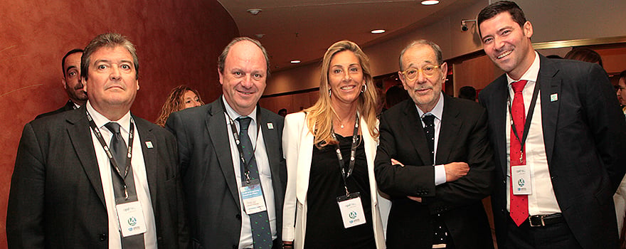 Luis Blázquez; Javier Godoy; Amparo Silveño; Javier Solana y Juan González.