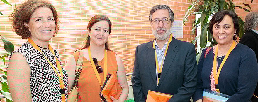 Verónica Cuadrado, Almudena Colino,Vicente Hernández y Mar Nieva, todos de Lilly. 