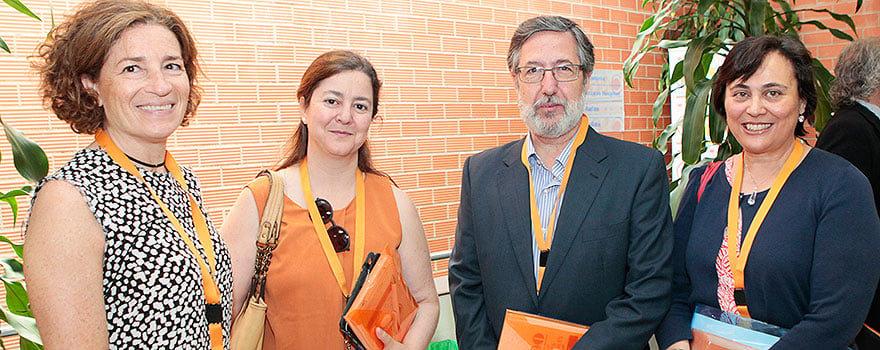 Verónica Cuadrado, Almudena Colino,Vicente Hernández y Mar Nieva, todos de Lilly. 