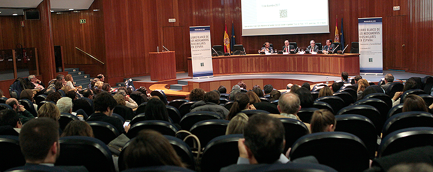 Un momento del acto celebrado en el Ministerio de Sanidad.