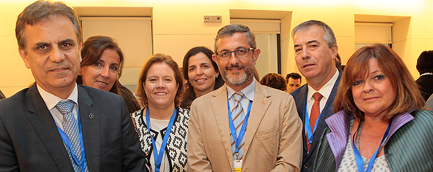 Manuel Ángel Galván, vocal de Óptica del Consejo General de Farmacéuticos; Cristina Tiemblo, vocal de Dermatología del Consejo General de Farmacéuticos; Carmen Mijimolle, Vocal de Ortopedia del Consejo General de Farmacéuticos; Ana Herranz, vocal de Hospitales del Consejo General de Farmacéuticos; Claudio Buenestado, vocal de Salud Pública del Consejo General de Farmacéuticos; Teo Hidalgo, vocal de Oficina de Farmacia del Consejo General de Farmacéuticos y Marta García Collía, vocal de Améritos Clínicos. 