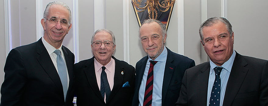 Javier Murillo, consejero director general de SegurCaixa Adeslas; Diego Murillo; José María Pino y Bartolomé Beltrán. 