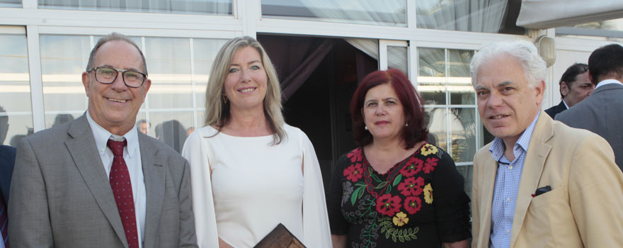 Juli Fuster, director general del IbSalut; Patricia Gómez; Elvira Ramón y Jesús María Fernández, ambos portavoces del PSOE en la Comisión de Sanidad del Congreso.