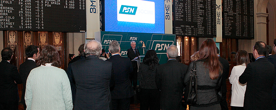 Un momento del discurso de Esteba Ímaz en el Palacio de la Bolsa.