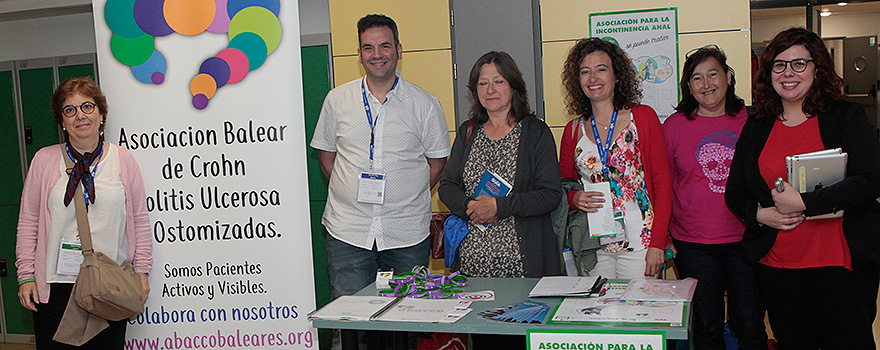 Mesa de la Asociación Balear de Crohn en una de las mesas del Congreso celebrado en el Hospital Reina Sofía de Córdoba.