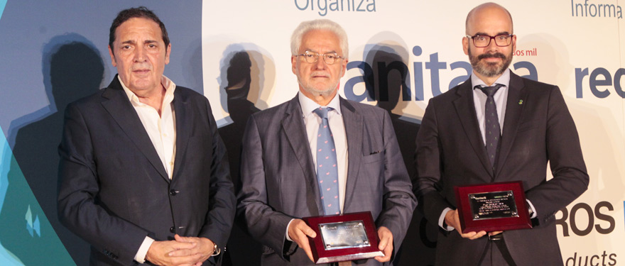 Antonio María Sáez Aguado, consejero de Sanidad de Castilla y León; Pablo Calvo Sanz, director general de Recursos Humanos y Relaciones Laborales del Servicio Madrileño de Salud, e Íñigo Cortázar, director general de Recursos Humanos del Servicio de Salud de Castilla-La Mancha.