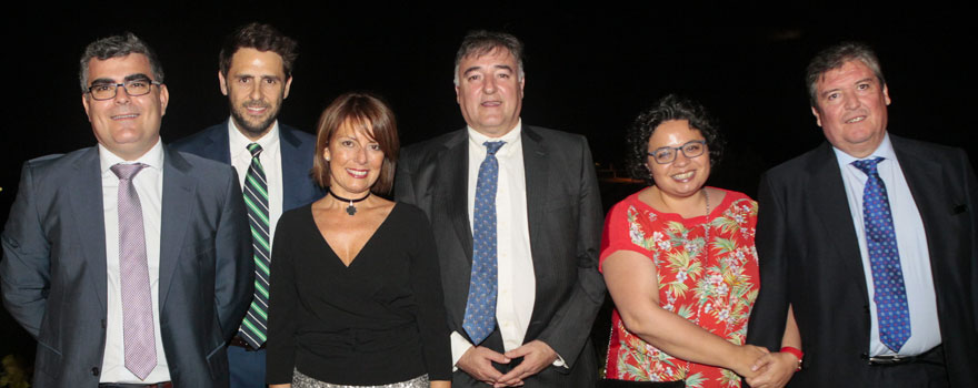 José Ángel Gallardo, director de instalaciones de Carburos Metálicos; Ignacio Torres, director comercial de Carburos Médica; Marta Rodríguez, directora de Marketing de Carburos Médica; José María Muñoz, responsable comercial de Hospitales de Madrid; Susana Garrido, responsable de Marketing de Carburos Médica; y Luis Blázquez, director general de Contse. 