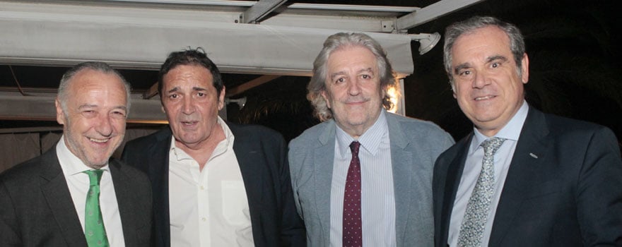 José María Pino, Antonio María Sáez Aguado, Agustín Álvarez, director general de Salud Pública de Castilla y León, y Jesús Aguilar.