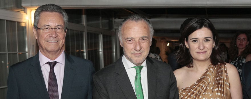 Ricardo Campos; José María Pino y Carmen Montón.