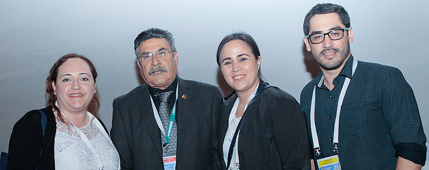 Llisterri  con delegación paraguaya de médicos de Atención Primaria que han asistido a este 40 Congreso Nacional de Semergen.