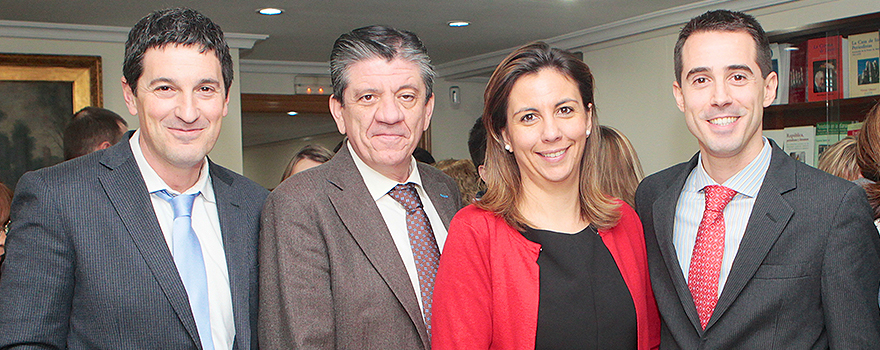 Antonio Gutiérrez, Miguel Ángel García, Cristina Bando y Francisco Ceballos, todos de Merck. 