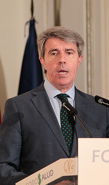 Ángel Garrido, presidente de la Comunidad de Madrid, ha sido el encargado de presentar al consejero.
