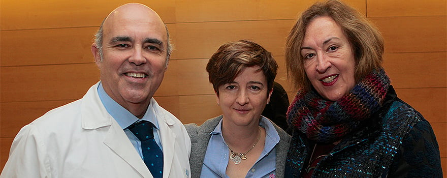 Francisco Ferre, Mercedes Navio y Ana Castaño, responsable del área de Sanidad de Podemos.