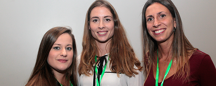 Alexandra Aceituno Caño, del Hospital Torrecárdenas de Almería; Beatriz Rivas, del Hospital Regional Málaga; y Laura Palacios, del Hospital de Basurto.