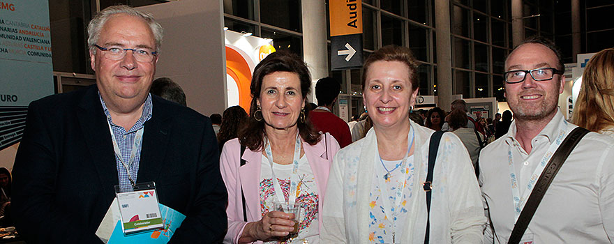 Josep Vergés, presidente de la Fundación Internacional de la Artrosis (OAFI); Isabel Nerín, directora de la Cátedra SEMG de la Universidad de Zaragoza; Pilar Rodríguez Ledo, vicepresidenta tercera de SEMG, y Marco Bibas, de OAFI.