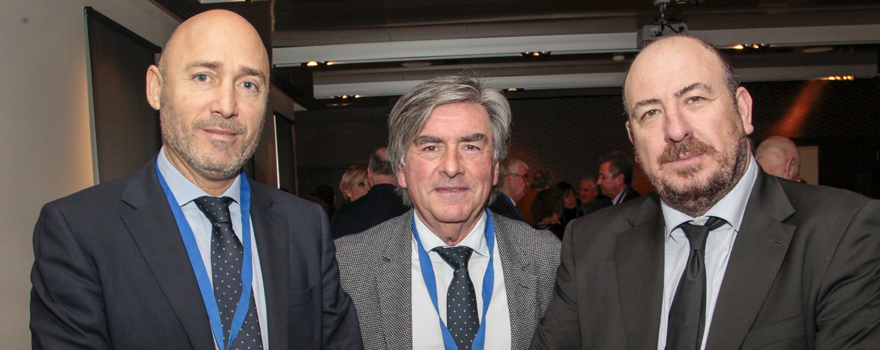 Juan Carlos Alcolea, José Juan Parejo y Pedro Costa, de Fresenius.