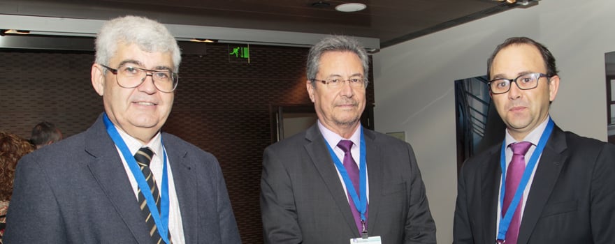 Justo Herrera, Ricardo Campos y José Antonio Ballesteros, director general de Asistencia Sanitaria del Servicio de Salud de Castilla- La Mancha.