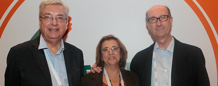 Felipe Chavida, expresidente de Semergen; María del Carmen Cancelo Hidalgo, médica en Guadalajara, y José Luis Díaz-Maroto, miembro del Grupo de Trabajo de Respiratorio de Semergen.