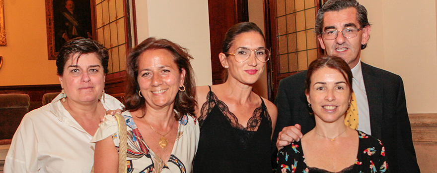 De Izquierda a derecha, Isabel Lorego, María Teresa Carmenado, María Rodríguez de Alba, Sara Morera y Juan Abarca.