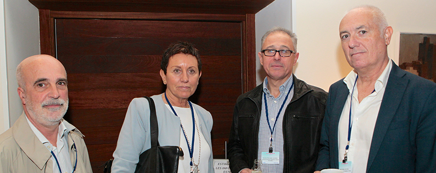 Javier Gil, subdirector gerente del Hospital de Toledo; Blanca Parra, gerente del Hospital de Parapléjicos de Toledo; José María Ruiz de Oña, gerente del Hospital de Talavera; y Juan Carlos Adau, director médico del Hospital de Parapléjicos de Toledo.