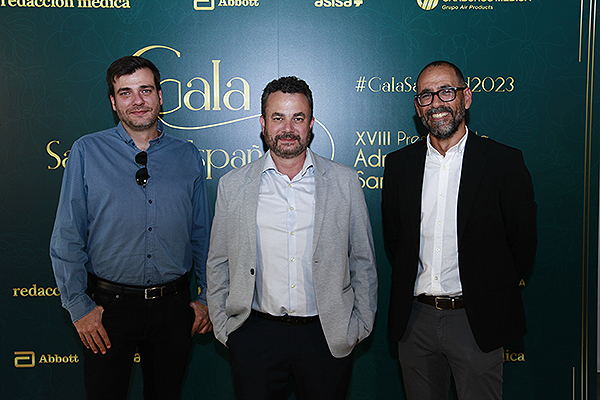 Toni Mateo, director comercial; Salvador Vera, CEO; y Daniel Vera, director de Marketing de MySphera.