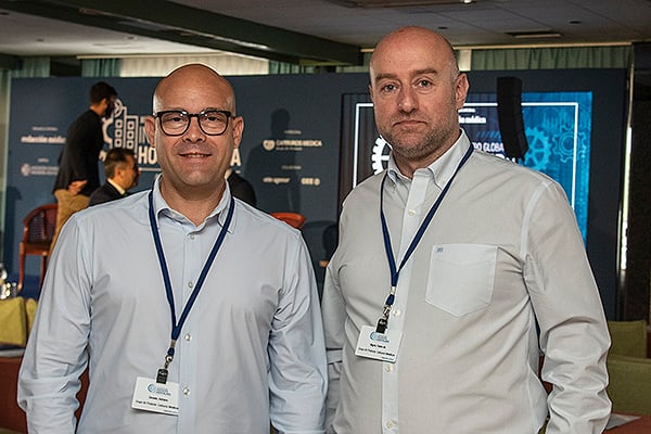 Fabio de Nigris, supervisor del Grupo Air Productos Carburos Metálicos; y Adriano Dorado, supervisor del Grupo Air Productos Carburos Metálicos.
