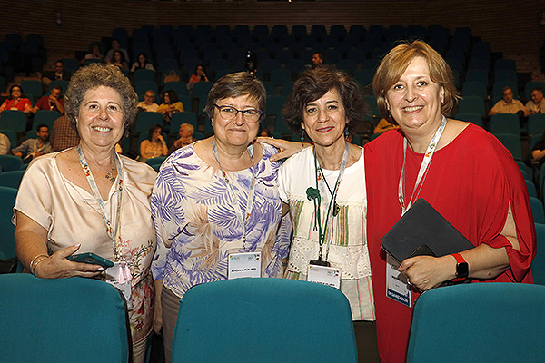 Ana María Blanco, miembro de SEMG Madrid; Aurora García, secretaria de Semergen; Olga García Vallejo, médica de Familia de Madrid; y. Pilar Rodríguez Ledo.