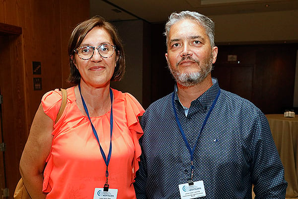 María Castejón, técnica informatica del Servicio Murciano de Salud; y José Emilio Jiménez, jefe de Servicio Ingeniería, Obras y Mantenimiento Hospital Universitario Virgen de la Arrixaca (Murcia).