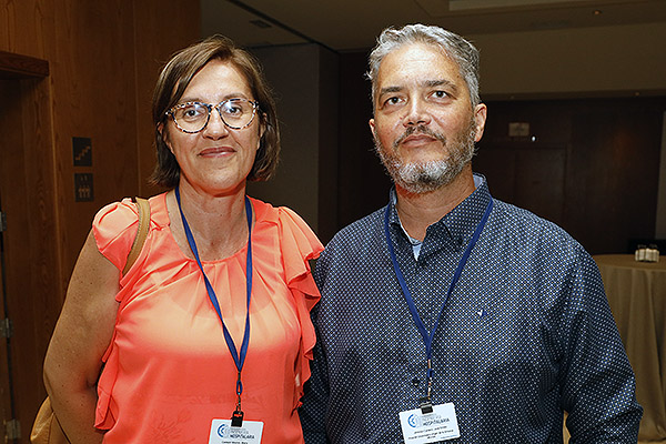 María Castejón, técnica informatica del Servicio Murciano de Salud; y José Emilio Jiménez, jefe de Servicio Ingeniería, Obras y Mantenimiento Hospital Universitario Virgen de la Arrixaca (Murcia).