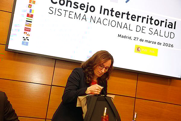 Mónica Garcia, ministra de Sanidad, en el Consejo Interterritorial.