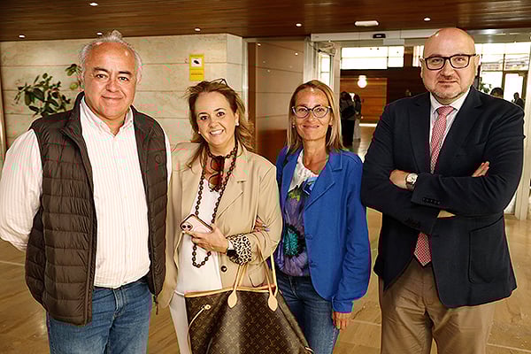 César Moreno, gerente GAI de Tomelloso; Laura Sánchez, responsable de Equipo de la Gerencia de Atención Primaria de Toledo; Sagrario Celada, vocal de Sedap en Castilla -La Mancha; y Francisco José García, delegada provincial de Sanidad de Ciudad Real.