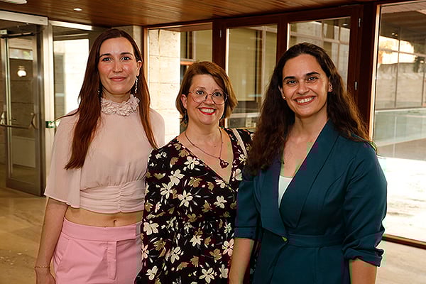 Cristina del Rocio Rodríguez, enfermera del Centro de Especialidades de Toledo; Veronica Galán, enfermera de Centro de Especialidades del Hospital de Toledo; Soraya Ortega, enfermera del Centro de Especialidades del Hospital de Toledo